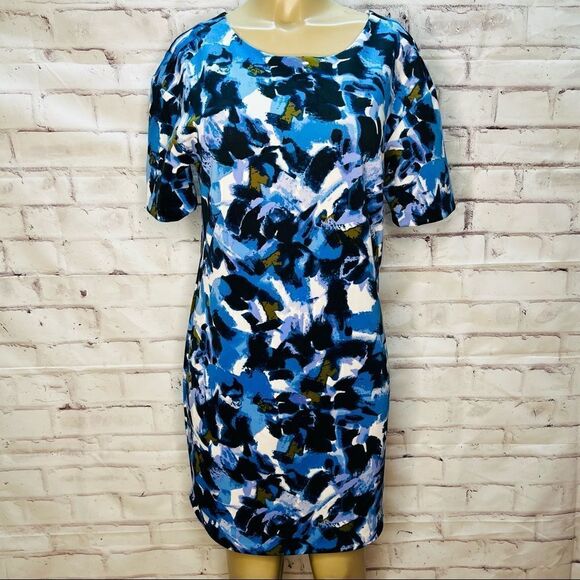 H By Halston Floral Shift Dress - Picture 1 of 8